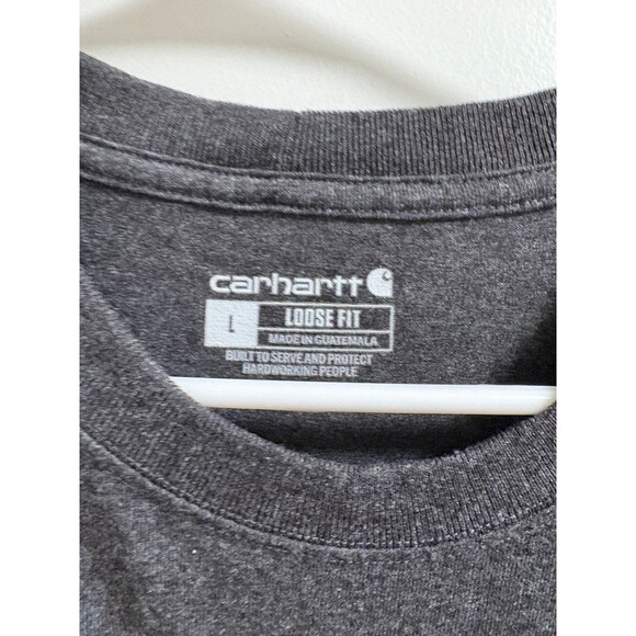 Carhartt Men’s oversized loose fit grey long sleeve T shirt EUC Large - Picture 5 of 10